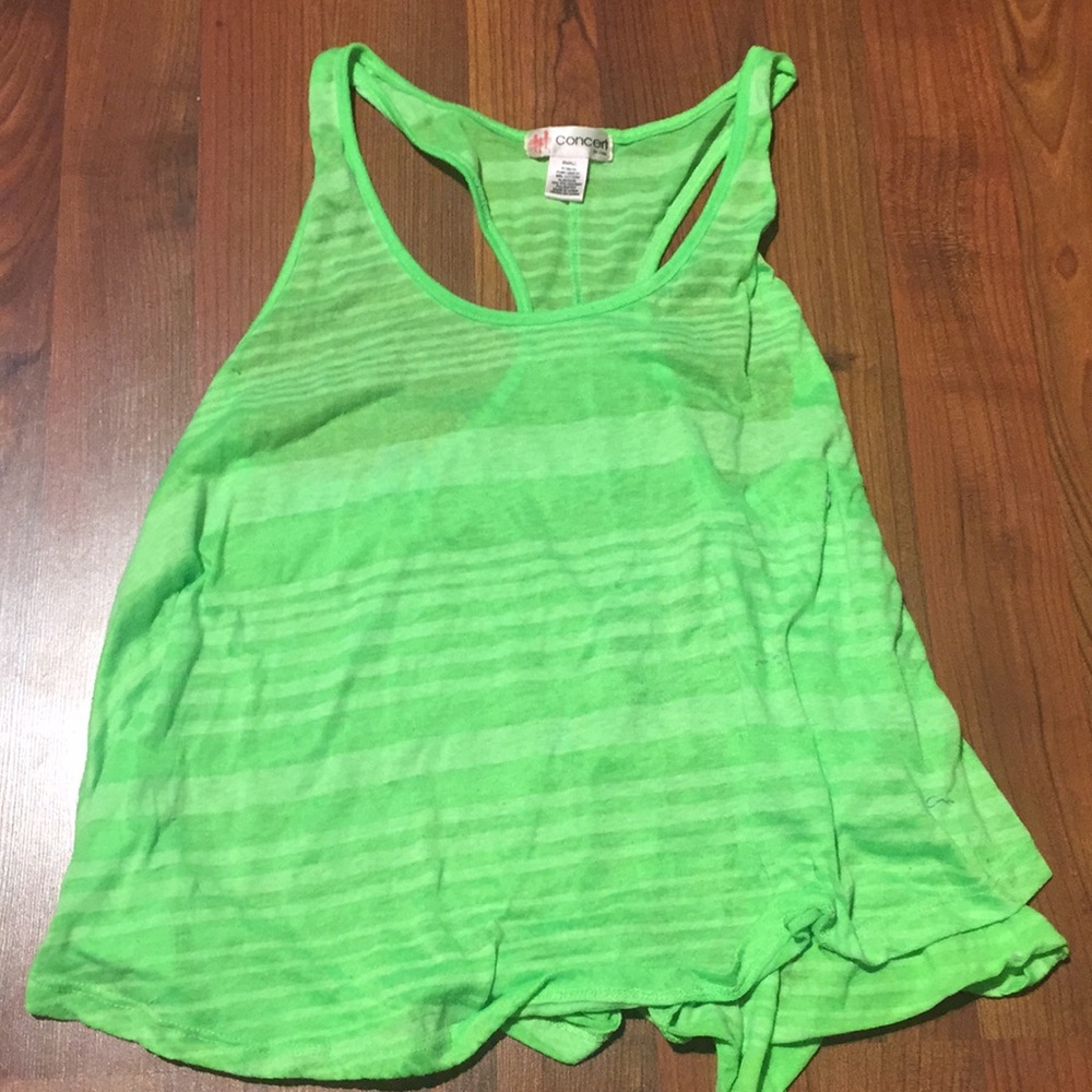 Green tank top